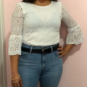 Devlin White, Bell Sleeved Blouse